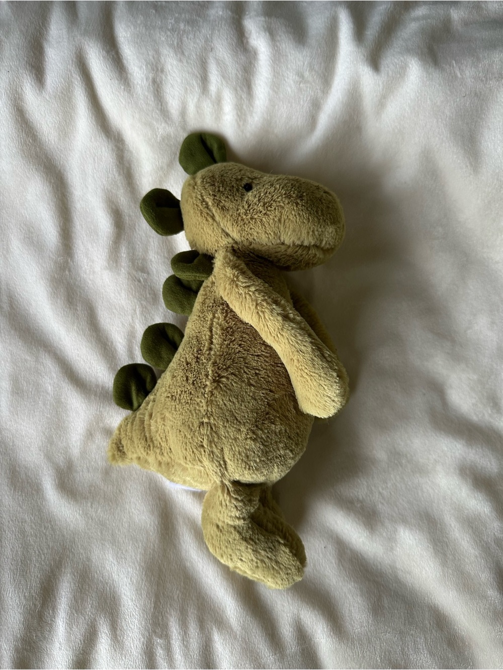 Jellycat Green Dinosaur Dog Toy - Soft Squeaky Pet Plush